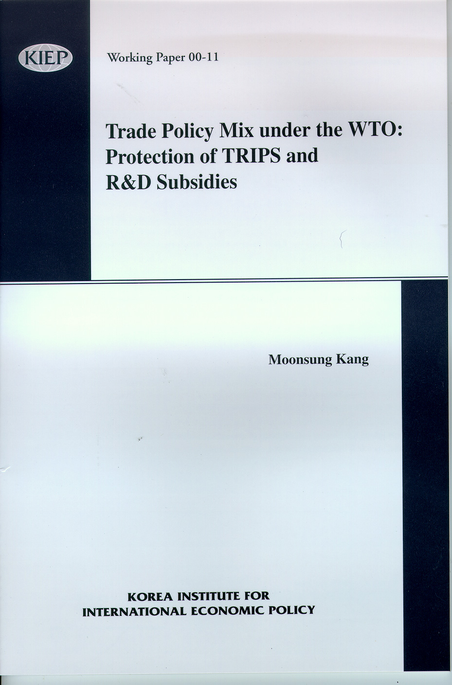 Trade Policy Mix under the WTO: Protection of TRIPS and R&D Subsidies