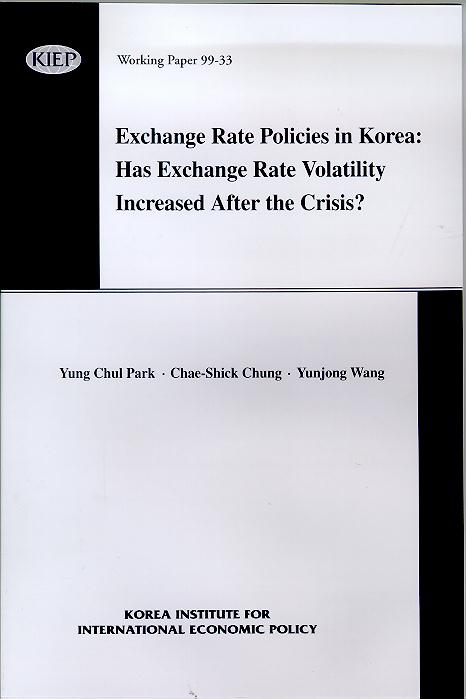 Exchange Rate Policies in Korea: Has Exchange Rate Volatility Increased  After t..