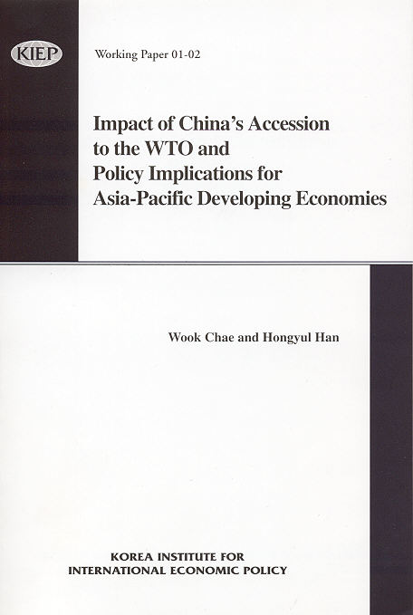 Impact of China’s Accession to the WTO and Policy Implications for Asia-Pacific..