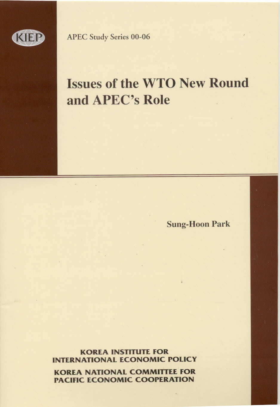 Issues of the WTO New Round and APEC’s Role