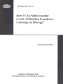 How FTAs Affect Income Levels of Member Countries: Converge or Diverge?