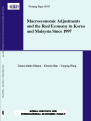 Macroeconomic Adjustments and the Real Economy in Korea and Malaysia Since 1997
