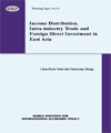 Income Distribution, Intra-industry Trade and Foreign Direct Investment in East ..